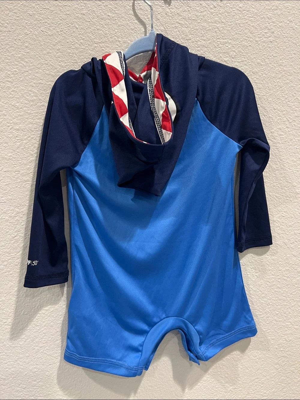 Hurley Kids Bright Blue & Navy Hooded Swimsuit